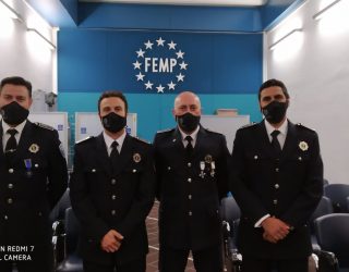 Cuatro Policías Locales premiados a nivel nacional por su actuación en el incendio del Hospital Hellín