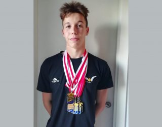 Seis medallas para Javier Ibáñez en el Regional Absoluto de natación