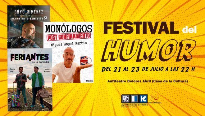 Presentado el Festival del Humor, con la actuación de Goyo Jiménez, Miguel Ángel  Martín y Feriantes de la Comedia