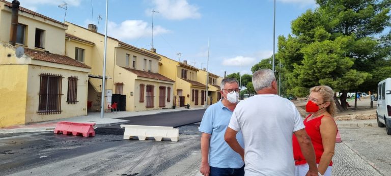 Última fase de la remodelación de la carreta de Liétor y la plaza Sabino Cuerda