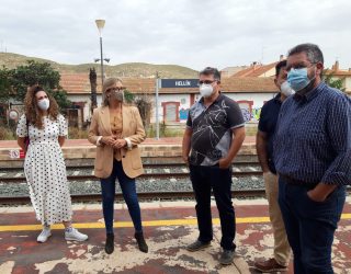 Lola Merino defiende en Hellín la continuidad y mejora de la línea ferroviaria Chinchilla-Cartagena