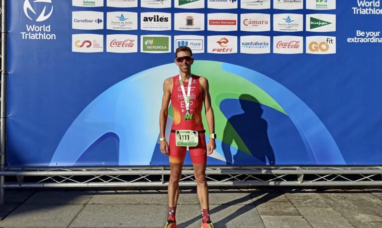 Rafael López Hermosilla, quinto clasificado en la prueba del Campeonato del Mundo de Duatlón