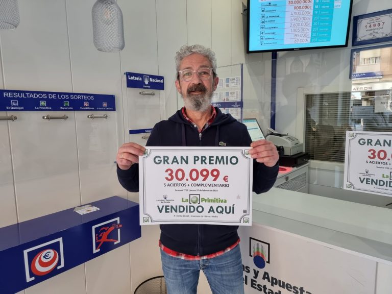 La Lotería Primitiva deja 30.099 euros en Hellín