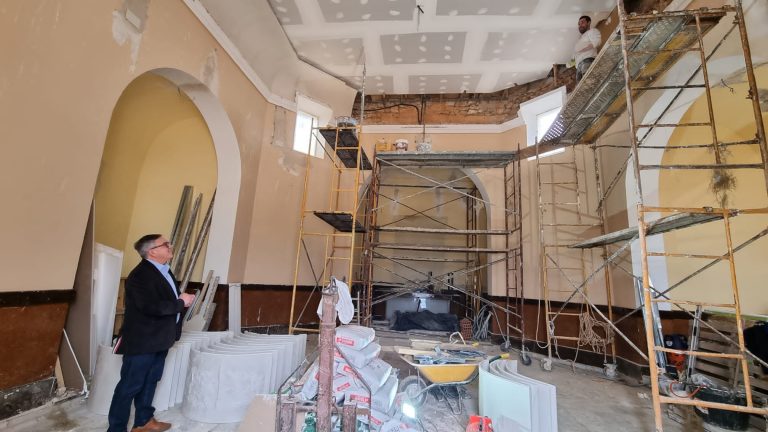 Las obras de la ermita del Calvario continúan a buen ritmo