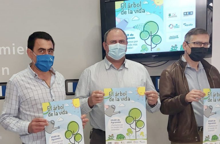 Los escolares del Colegio Público de Agramón, plantarán árboles junto a la EDAR
