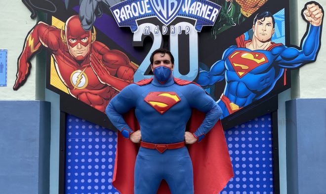 Superman 20 aniversario Parque Warner