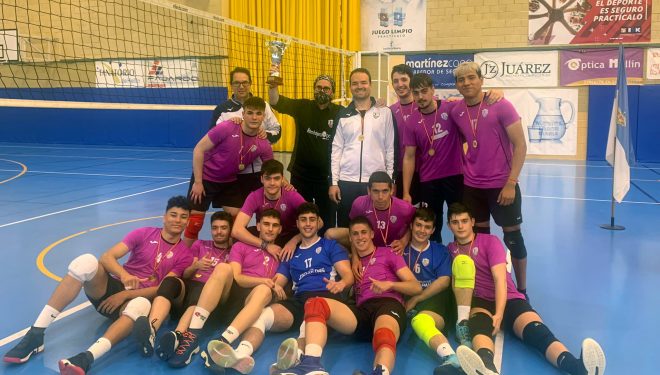El CV Ciudad de Hellín campeón por segundo año consecutivo, campeón Juvenil de voleibol de Castilla-La Mancha