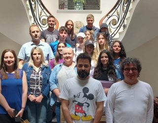 Recibimiento en el Ayuntamiento a los estudiantes polacos que comparten el proyecto Erasmus-k-121