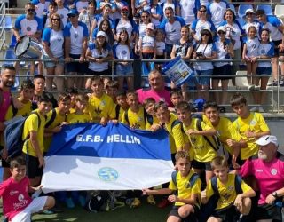 El equipo Alevín de las Escuelas de Fútbol Hellín destaca en el Torneo de Vera