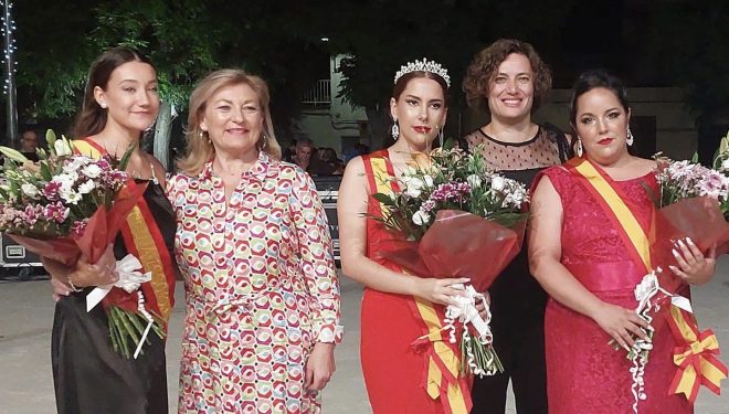 Saray Martínez, Reina de la Fiestas de la pedanía de Isso, en honor a Santiago Apóstol