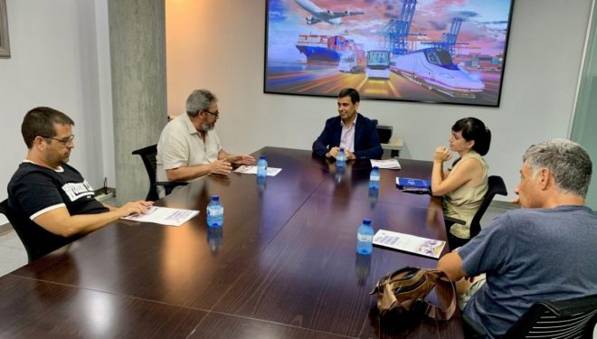 La Plataforma Ciudadana Para el Tren en Hellín se reúne con el consejero de Fomento de la Región de Murcia
