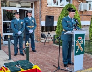 El capitán de la Guardia Civil, Alonso Cuesta, anunció su traslado a Albacete, tras 16 meses en Hellín