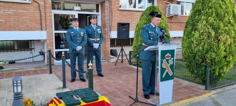 El capitán de la Guardia Civil, Alonso Cuesta, anunció su traslado a Albacete, tras 16 meses en Hellín