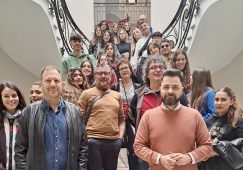 Recepción en la Casa Consistorial de los estudiantes y profesores italianos procedentes del proyecto ERASMUS