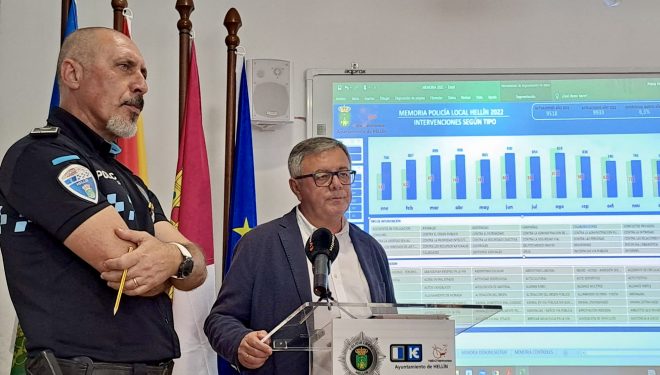 Policía Local Hellín incrementó en el año 2022 el número de intervenciones en un 6,3%