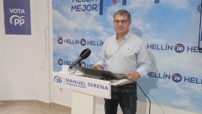 Manuel Serena, el candidato del PP a la alcaldía de Hellín, presenta su programa electoral