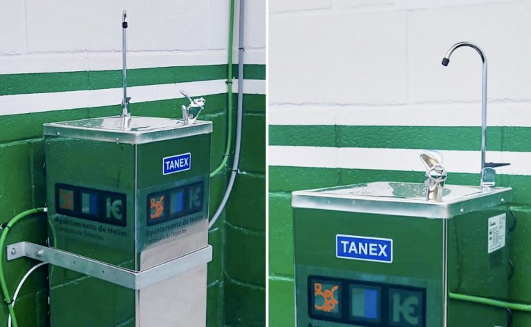 Instalada una fuente de agua en el Pabellón de Deportes “Adolfo Suárez”