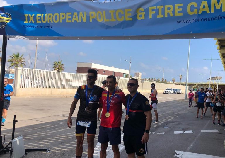 Rafael Lopez Hermosilla, atleta hellinero, gana el Oro en los Juegos Europeos de Policías y Bomberos