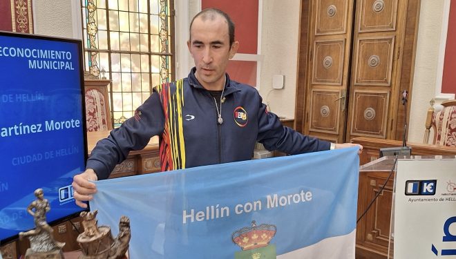 Reconocimiento al deportista local, José Martínez Morote