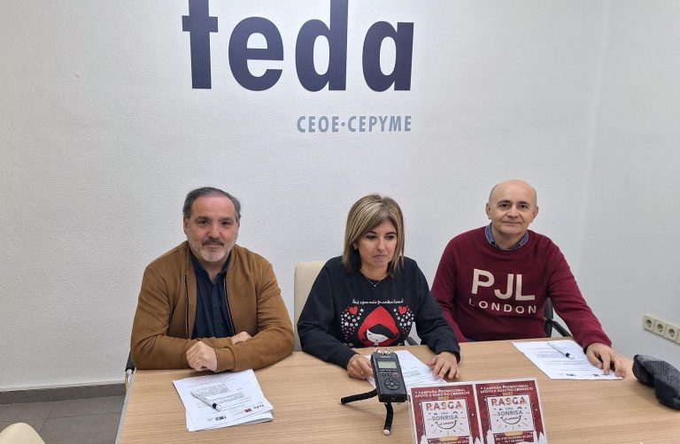 Presentación de la campaña de FEDA, “Rasca una sonrisa al comercio de Hellín”