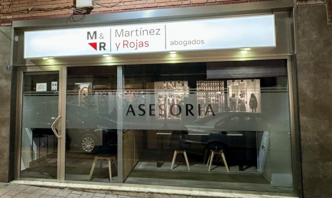 Oficina de Martínez y Rojas Abogados en calle López del Oro nº5. 