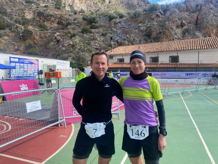 Los hermanos Tauste Galera, Francisco y Ana, vencieron el domingo en el VII Trail de Aýna