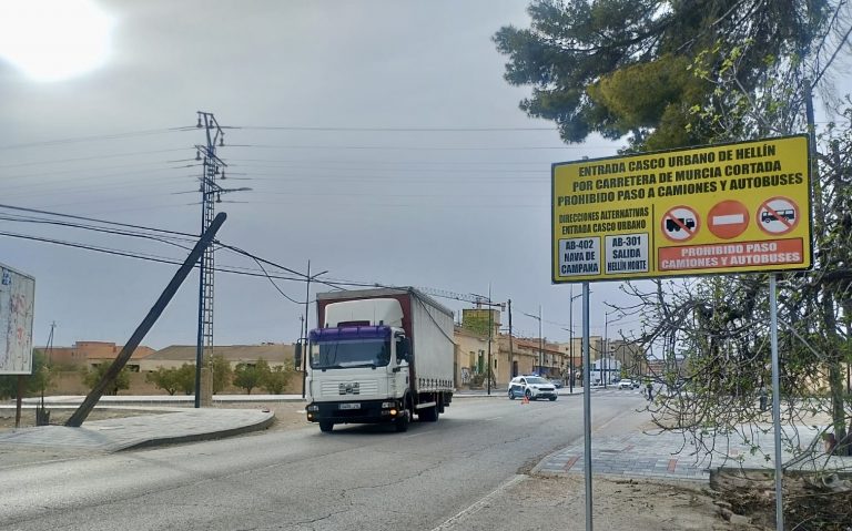 El peligro de las obras de la carretera Murcia y la avenida Libertad