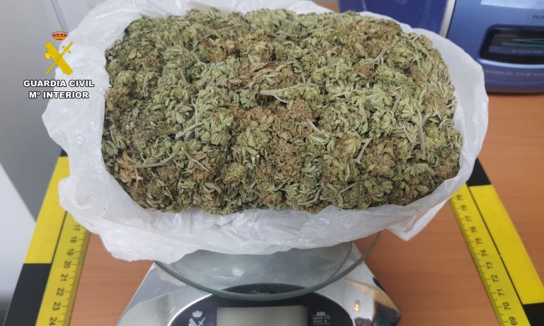 Intervenidos en Tobarra 200 gramos de marihuana