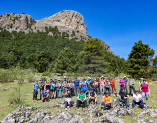 Éxito rotundo en la ruta de senderismo “Piedra del Cambrón” en Villaverde de Guadalimar