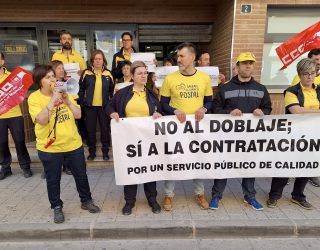 Correos de Hellín anuncia una huelga en el trabajo, para los días 20, 21 y 22 de este mes de mayo