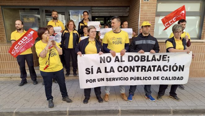 Correos de Hellín anuncia una huelga en el trabajo, para los días 20, 21 y 22 de este mes de mayo