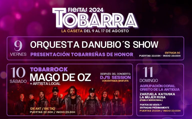 Tobarra presenta una ambiciosa programación musical para las Fiestas de San Roque 2024