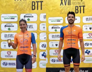 Lucía Navarro y Alberto López triunfan en la BTT de Bogarra