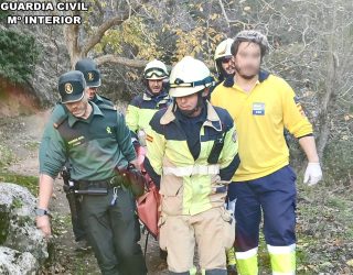 Rescatan a una senderista tras una peligrosa caída en la Ruta de las Esculturas de Bogarra