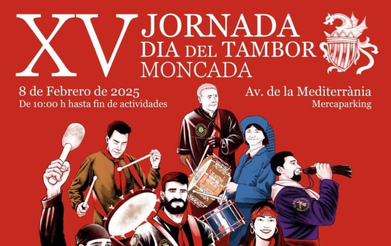 Más de 500 tamborileros de toda España se darán cita en el XV Día del Tambor de Moncada, con una destacada representación hellinera
