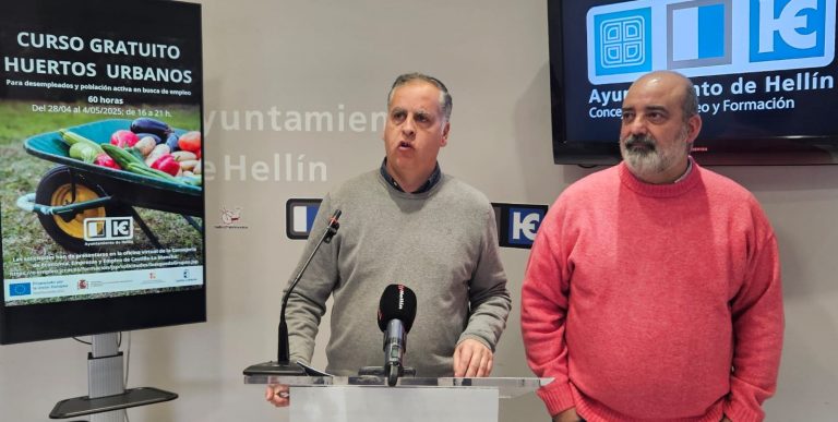 El Ayuntamiento de Hellín ofrece formación gratuita en nuevas competencias medioambientales para 45 personas