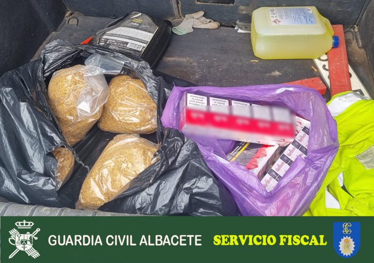 Cazado en Hellín con el maletero lleno de tabaco de contrabando