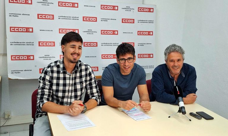 Carlos Lozano releva a Roque García como nuevo responsable de Comisiones Obreras en Hellín