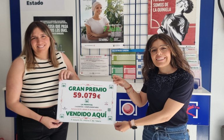 Un premio de la Primitiva de más de 59.000 euros toca en Tobarra