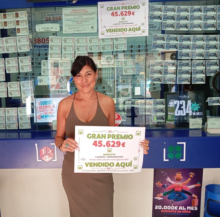 Un vecino de Hellín gana más de 45.000 euros en la Bonoloto