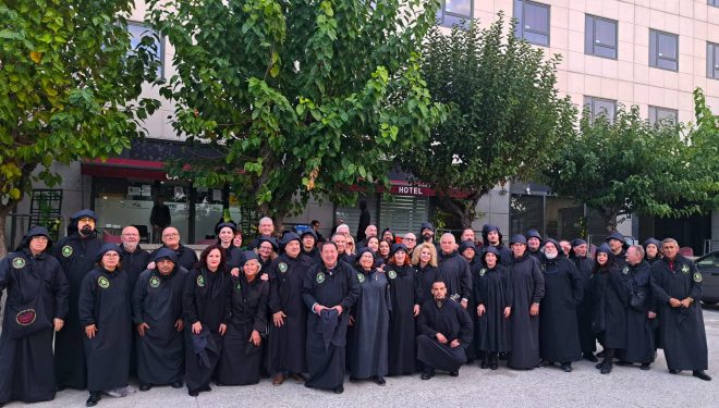 Los tamborileros de Hellín deslumbran en Barcelona ante ministros de la UNESCO