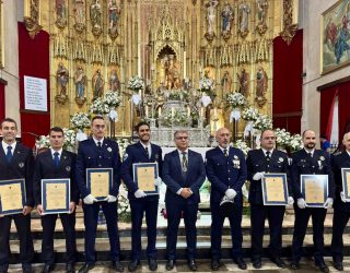 San Rafael reúne a agentes, autoridades y vecinos en un acto de reconocimiento