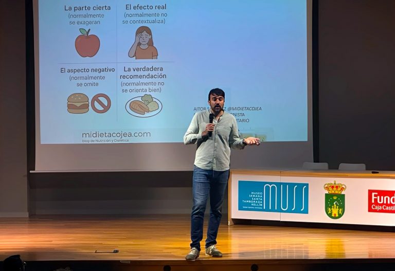 Gran acogida a la conferencia de Aitor Sánchez sobre nutrición en el MUSS