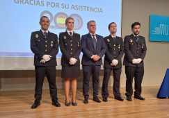 Homenaje a la Policía Nacional en Hellín por el día de sus patronos