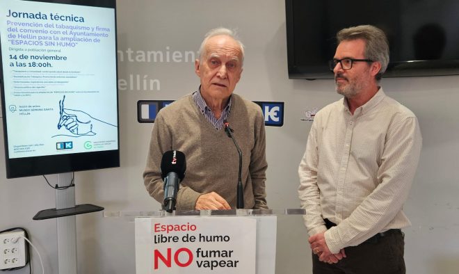 Juan Valiente con Faustino Moreno.