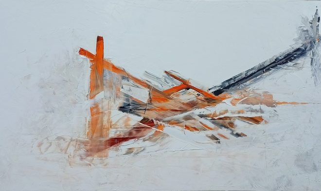 Una de las obras de Pruden López.