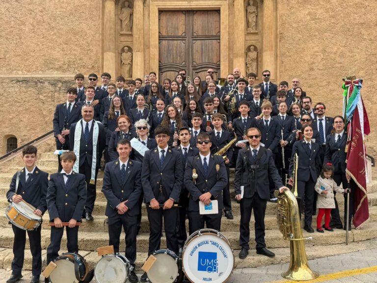 Reconocimiento histórico en Hellín para la Unión Musical Santa Cecilia