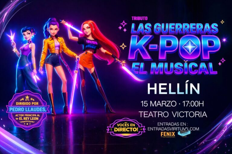 Llega a Hellín el fenómeno musical del año “Guerreras K-Pop: El Musical”