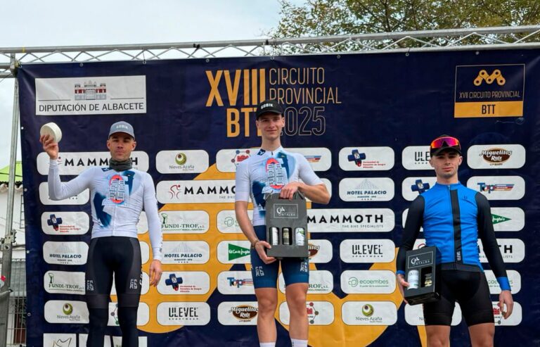 Juan González y Almudena Jiménez lideran el arranque del Circuito Provincial de BTT en Ontur