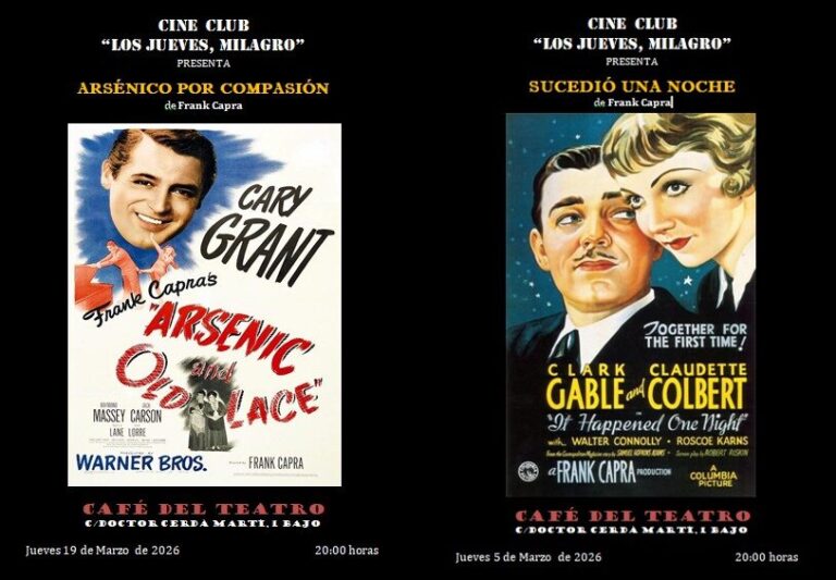 El cineclub “Los Jueves Milagro” recupera los clásicos del cine con nuevas sesiones en el Café del Teatro